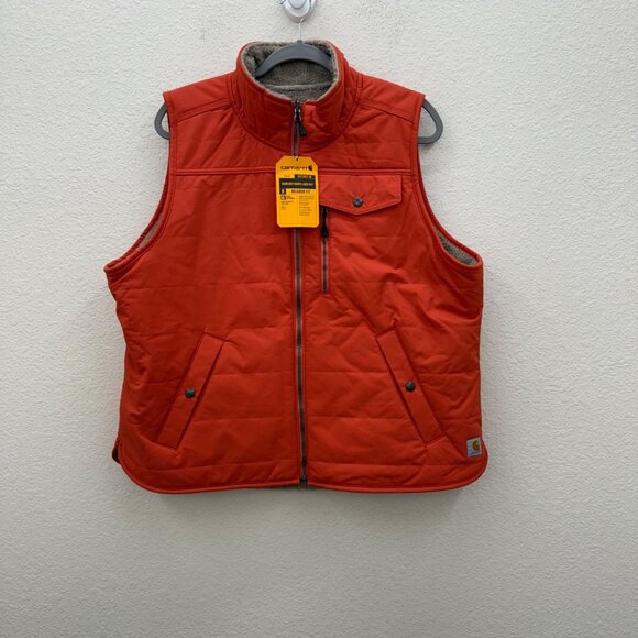 Carhartt Utility Sherpa Lined Reversible Winter Vest 103907 Womens size XL NEW - Picture 1 of 7